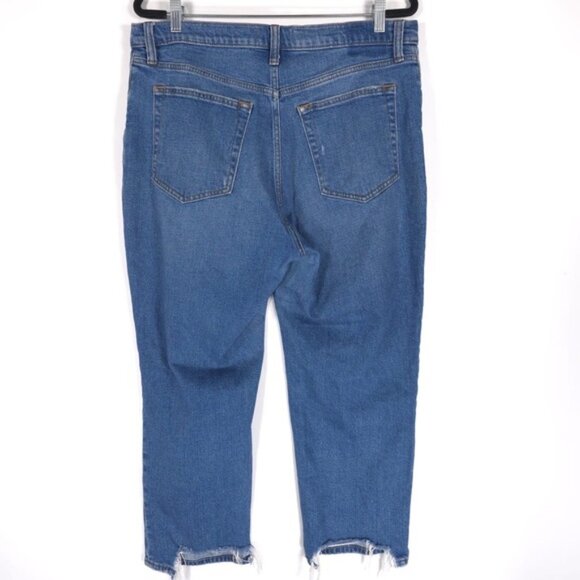 Abercrombie & Fitch Women Ankle Straight Ultra High Rise Curve Love Jeans 33/16s - Picture 2 of 15